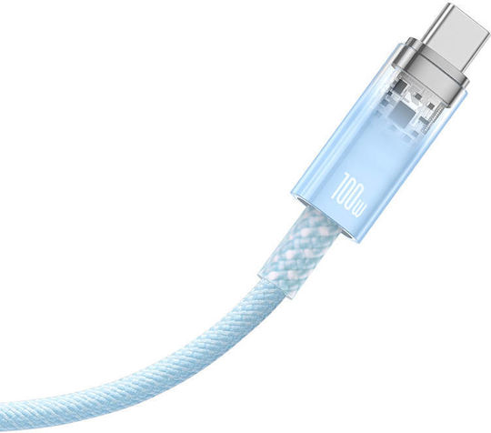 Baseus Explorer USB 2.0 Kabel USB Typ-C männlich - USB-A 100W Blauer 2m CATS010503