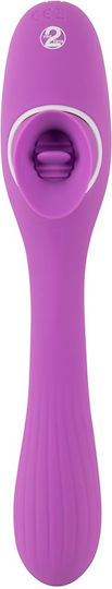 You2Toys 2-Function Bendable Vibe Clitoral Vibrator 22cm Violet