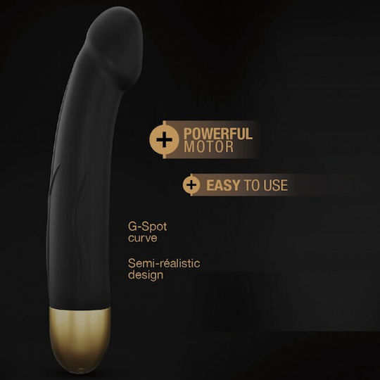 Dorcel Real Vibration M 2.0 Ρεαλιστικός Δονητής 22cm Black / Gold