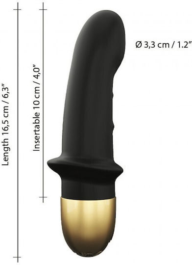 Dorcel Mini Lover 2.0 Вибратор с Дистанционно Управление 16см Черно / златно