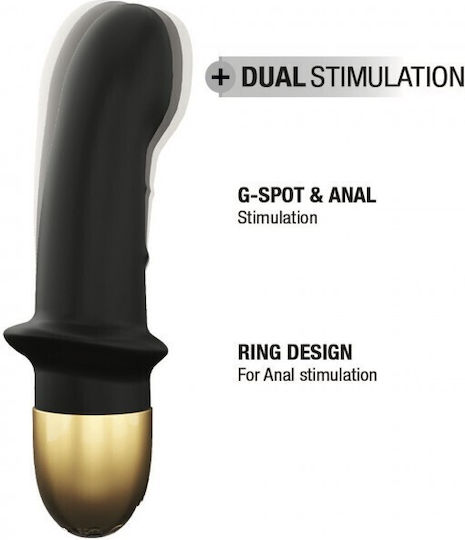 Dorcel Mini Lover 2.0 Вибратор с Дистанционно Управление 16см Черно / златно