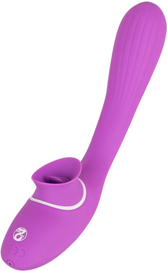 You2Toys 2-Function Bendable Vibe Clitoral Vibrator 22cm Violet