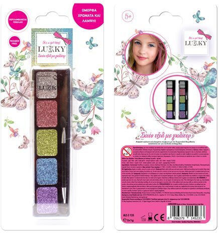 Lukky Cosmetics Toys Гел Сенки За Очи Сребърно-Розови-Сини-Лилави-Лайм