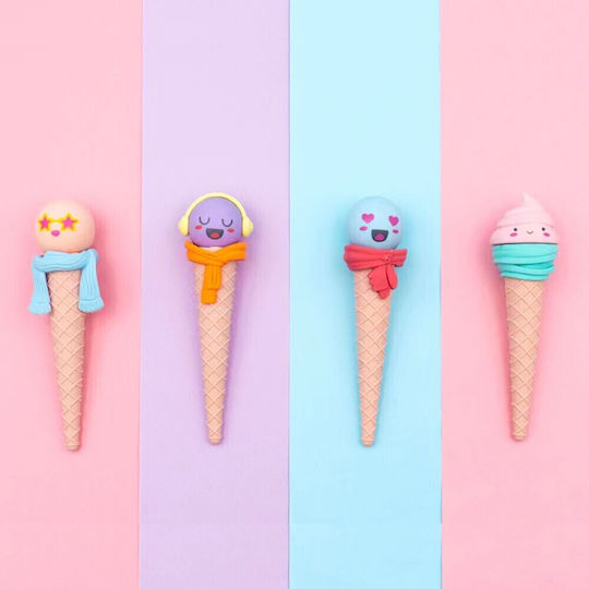 QiHao Γόμα για Μολύβι Funny Ice Cream (Διάφορα Χρώματα)
