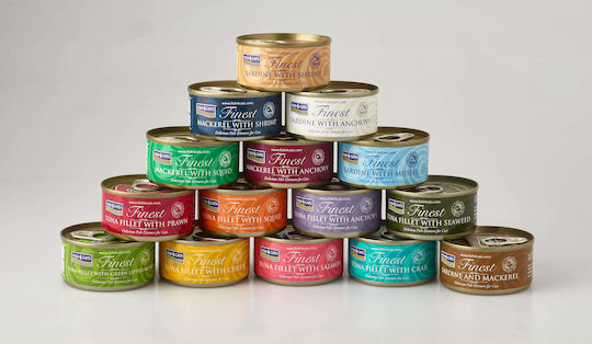 Fish4Cats Finest Υγρή Τροφή για Ενήλικες Γάτες σε Κονσέρβα με Σαρδέλα και Σκουμπρί χωρίς Γλουτένη 70gr