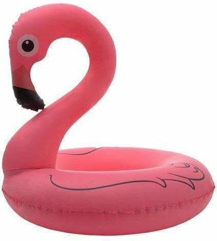Iso Trade Kids' Swim Ring Flamingo with Diameter 90cm. from 9 Years Old Fuchsia 10254
