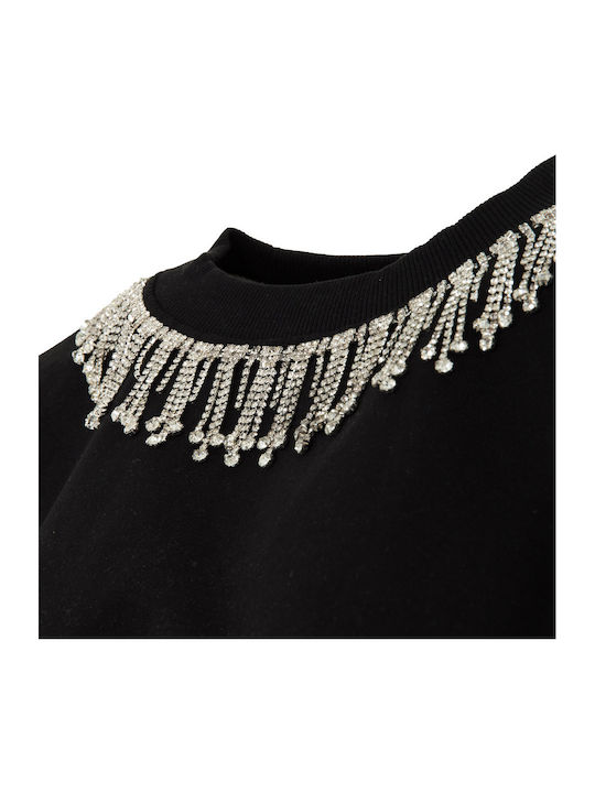 Cropped Hanorac pentru femei Negru