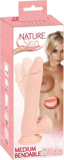 Nature Skin Dildo realist Cu ventuză Flesh 24cm