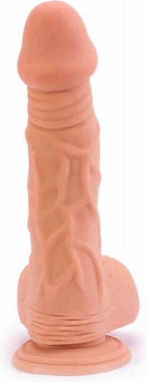 Lovetoy Glass Dildo with Balls and Suction Cup Flesh 23cm