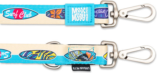 Max & Molly Каишка/Водач за Куче Каишка Aloha Теквондо каска в Светлосин цвят 2m x 1.5cm