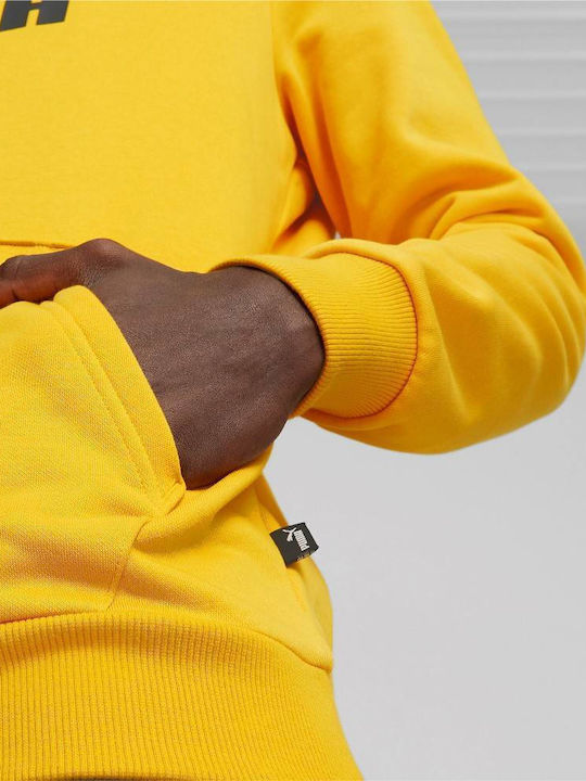 Big Logo Sweatshirt mit Kapuze Gelb
