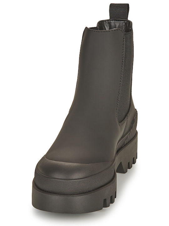 Damen Chelsea Stiefeletten Schwarz