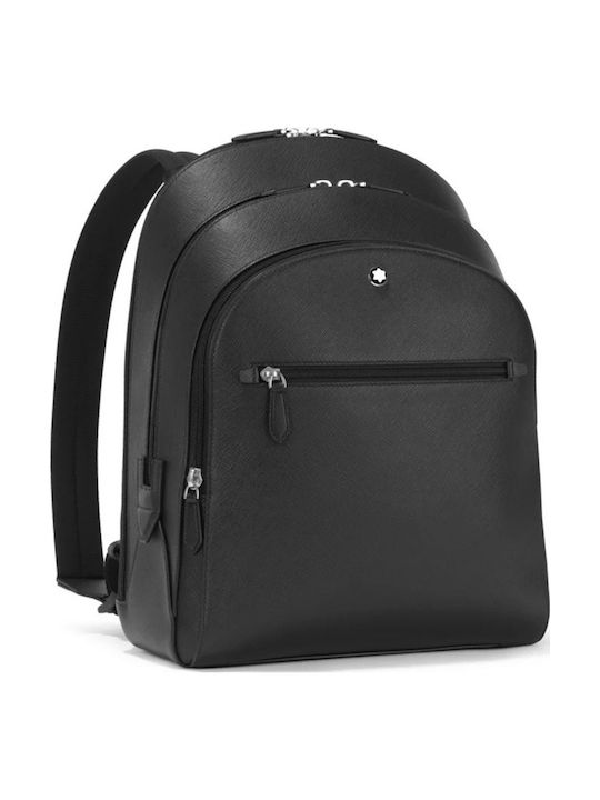 Sartorial De piele Geantă de damă Rucsac Neagră