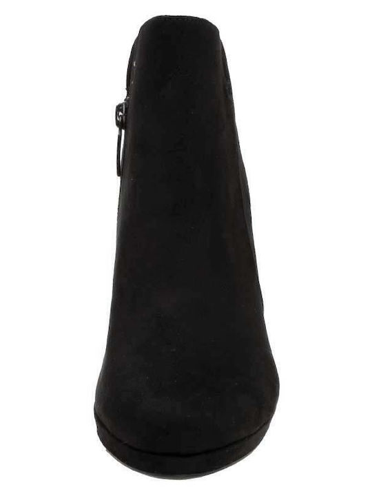 Wildleder Stiefeletten Damen Schwarz