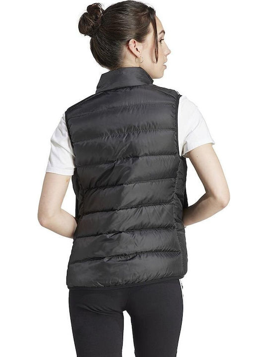 adidas Essentials 3-Stripes Light Down Αμάνικο Μπουφάν Puffer Μαύρο