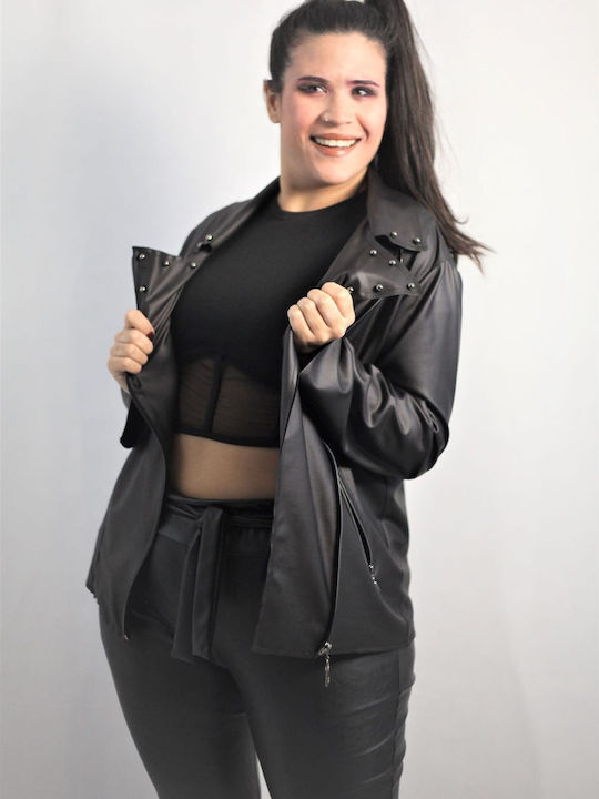 Γυναικείο Biker Jacket Μαύρο