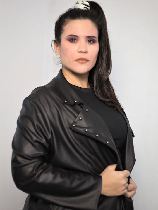 Γυναικείο Biker Jacket Μαύρο