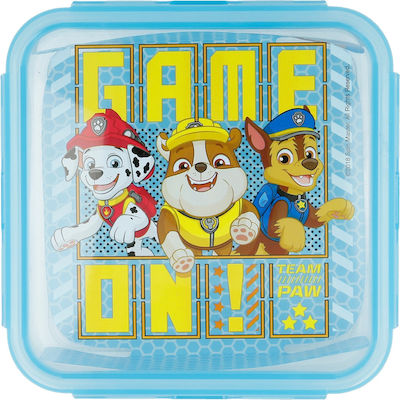 Stor Paw Patrol Game On Kids Lunch Plastic Box 0.75lt Light Blue L15xW15xH5cm