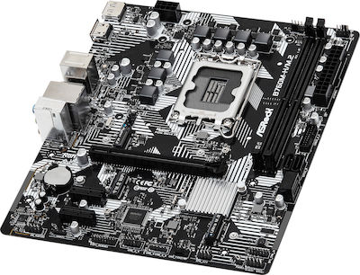 ASRock B760M-H/M.2 Motherboard Micro ATX with Intel 1700 Socket