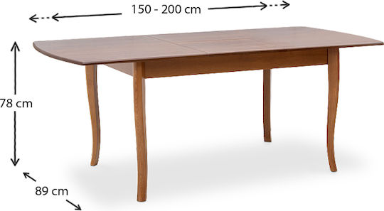 Esszimmer Belfast Erweiterbar 7Stück 150(+50)x89cm