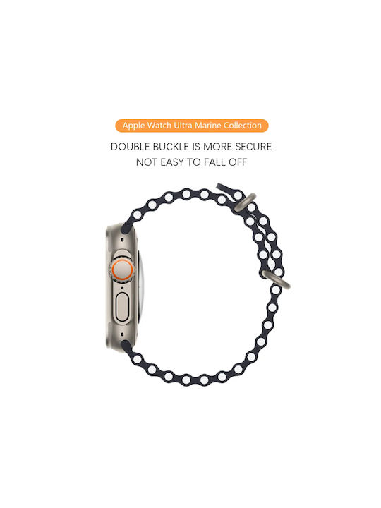 Sonique Strap Silicone Black (Apple Watch 44/45/46mm/Ultra 49mm)