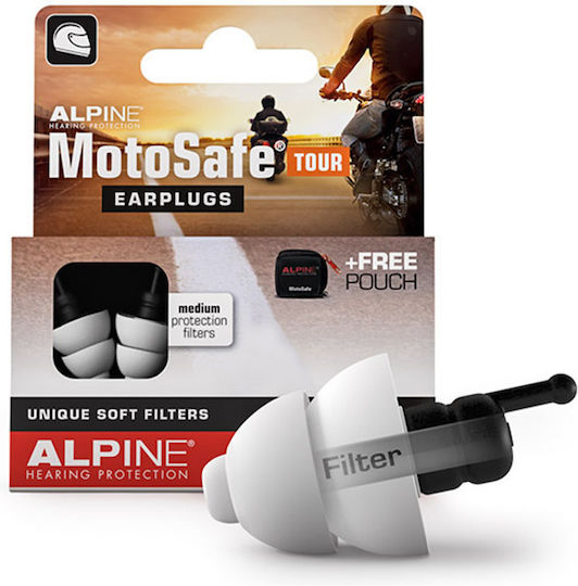 Alpine Motosafe Tour Earplugs Black 2pcs