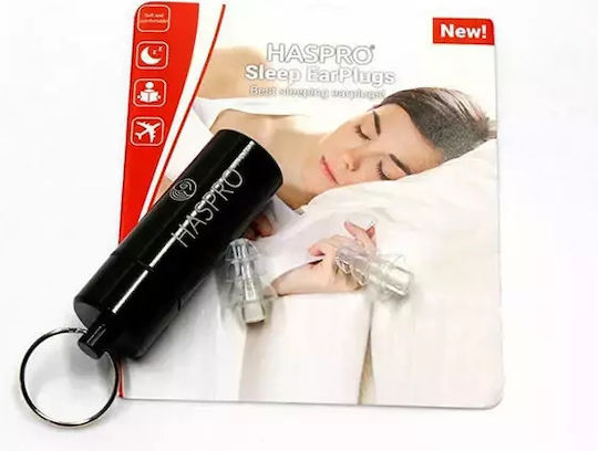 Haspro Sleep Dopuri De Urechi Din Silicon În Culoare Transparentă EPUH1902 2 Bucăți