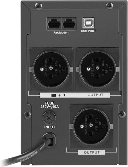 Armac O/1000E/LCD (FR) UPS Linie-interaktiv 1000VA 650W mit 3 Schuko Steckdosen