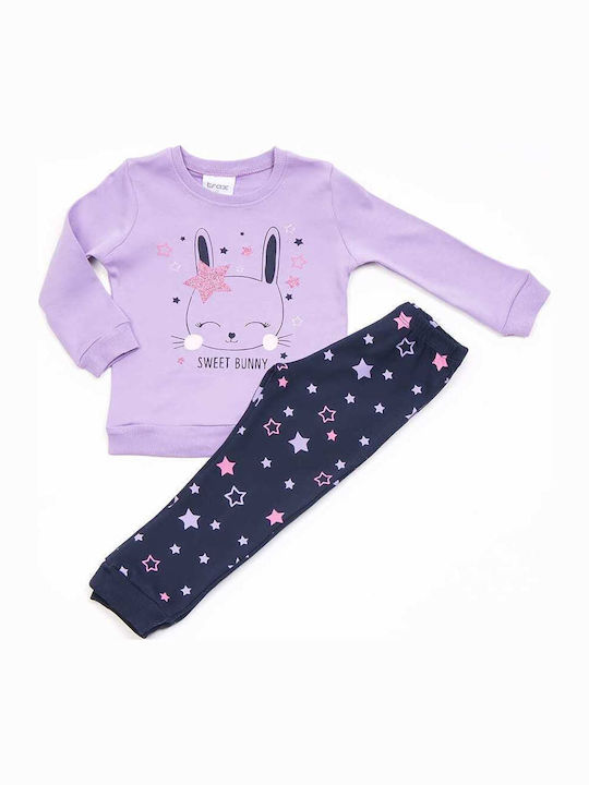 Trax Pijama pentru copii De iarnă Violet Trax Pijama pentru copii De iarnă Violet