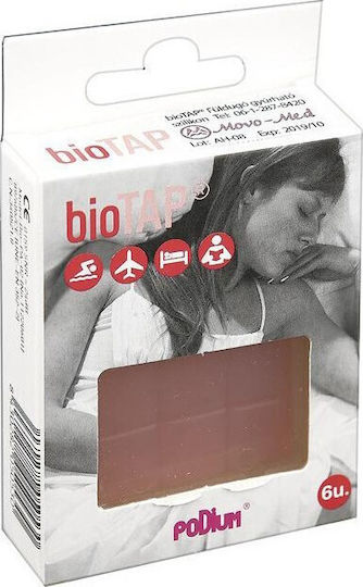 Biotap Ωτοασπίδες Σιλικόνης σε Ροζ Χρώμα 6τμχ