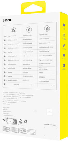 Baseus Series Задна корица Закалено стъкло Прозрачен (iPhone 14 Plus)