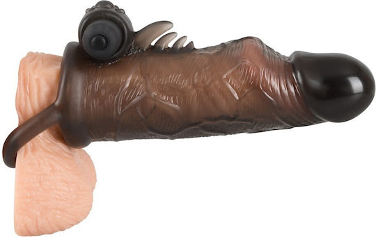 You2Toys VIBRATING Προέκταση Πέους με Δόνηση Μαύρη 19cm