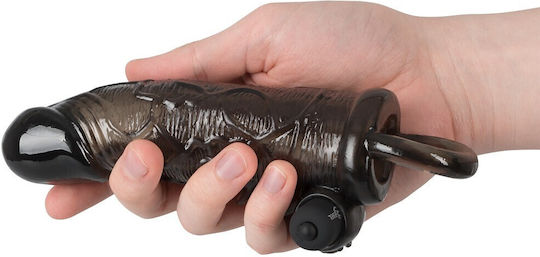 You2Toys VIBRATING Προέκταση Πέους με Δόνηση Μαύρη 19cm