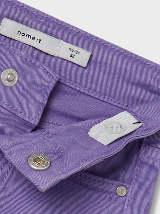 Kids' Denim Pants Purple