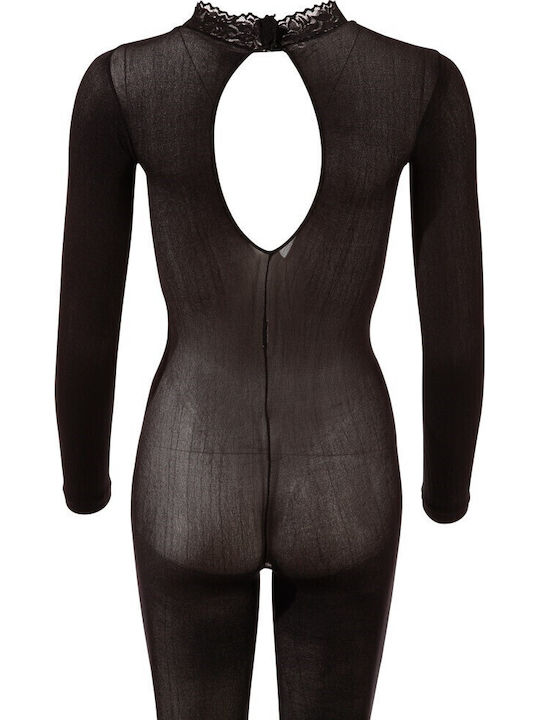 Mandy Mystery Longarm Catsuit Mandy Mystery Sexy Bodystocking Mesh Black