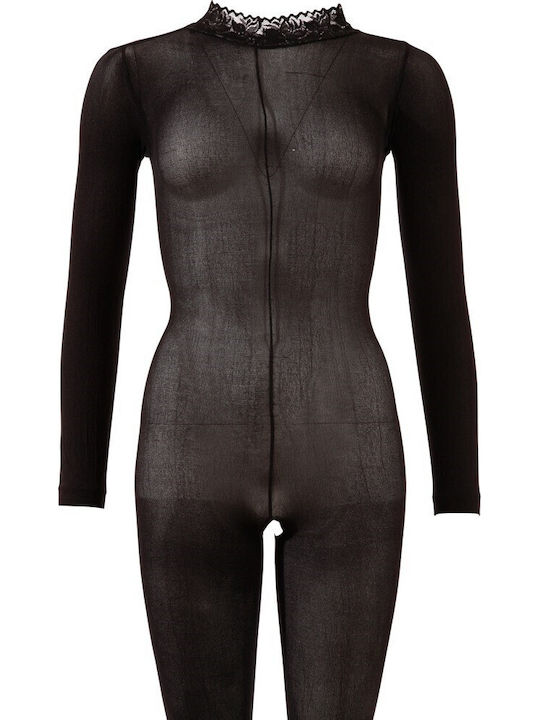 Mandy Mystery Longarm Catsuit Mandy Mystery Sexy Bodystocking Mesh Black