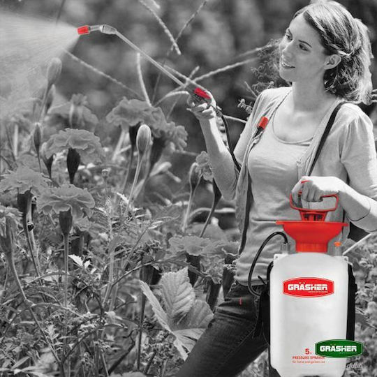Grasher Ψεκαστήρας Προπιέσεως με Χωρητικότητα 5lt 2.5bar σε Λευκό χρώμα