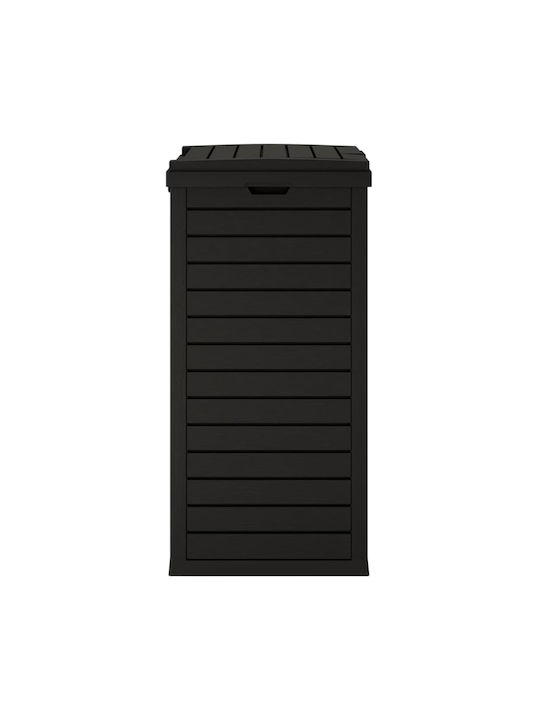 vidaXL vidaXL Plastic Waste Bin Black 118L