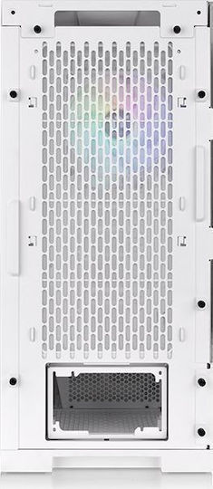 CTE T500 TG ARGB Snow Gaming Full Tower Computer Case with Side Window White