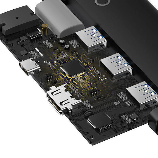 Baseus Lite USB-C Docking Station με HDMI 4K PD Μαύρο