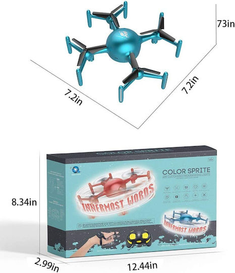Mirbest X09 Drone 2.4 GHz χωρίς Κάμερα σε Μπλε Χρώμα