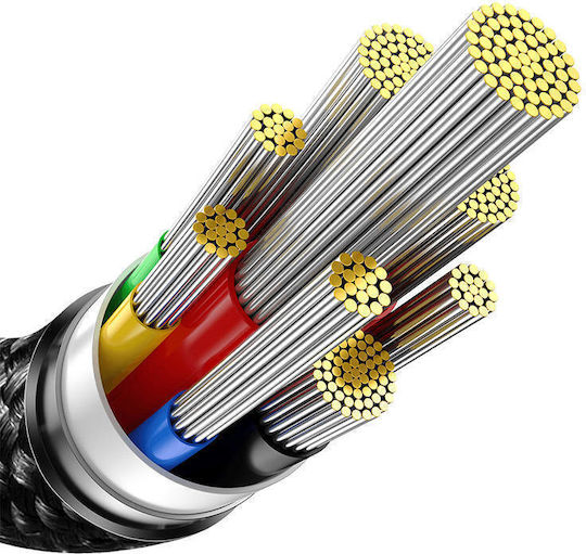 Baseus Tungsten Gold USB 2.0 Cable USB-C Male - USB-C 240W PD Black 3m CAWJ040201