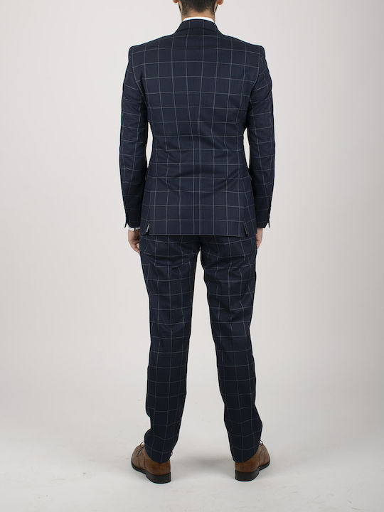 Alter eGo Men's Suit Slim Fit Navy Blue