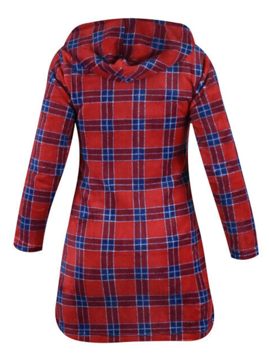 Karelpiu Kids Robe Winter Fleece Pyjama Red