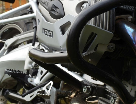 Moto Discovery Προστατευτικό Κάλυμμα Κινητήρα Μοτοσυκλέτας Ασημί