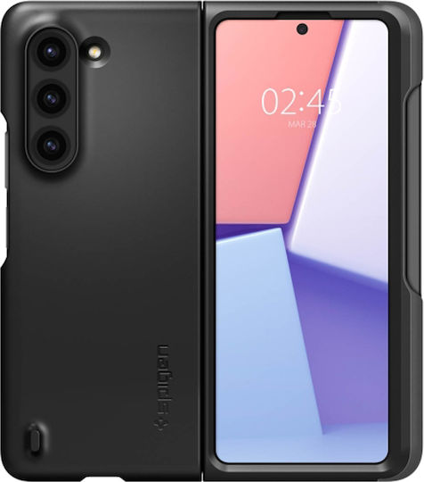 Spigen Thin Fit Pen Back Cover Plastic 1.55mm Negru (Galaxy Z Fold5)