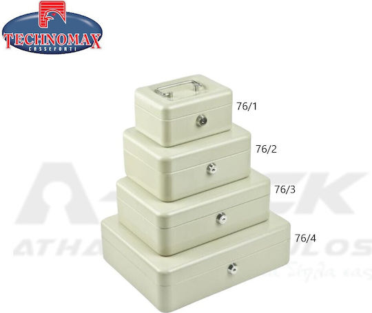Technomax Kassenschrank mit Schloss Elegant 76 76/3 Grün Grün