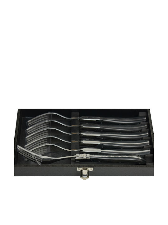 Kiro Set de Furculițe Alimente De lemn Argintiu 11.5cm 6buc