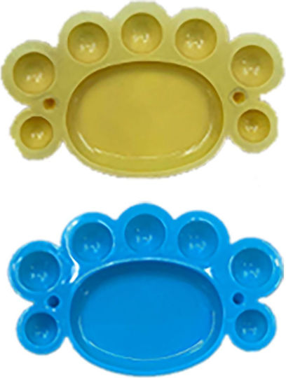 Justnote Plastic 8-Slot Paint Palette Παλέτα 8 Θέσεων 23x17cm 12τμχ 16x10.5cm 12pcs