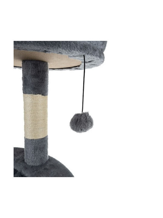 Purlov Scratching Post Cat Trees Gray 3 levels Height 71cm